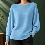 Olive Boat Neck Sweater - As Pictured