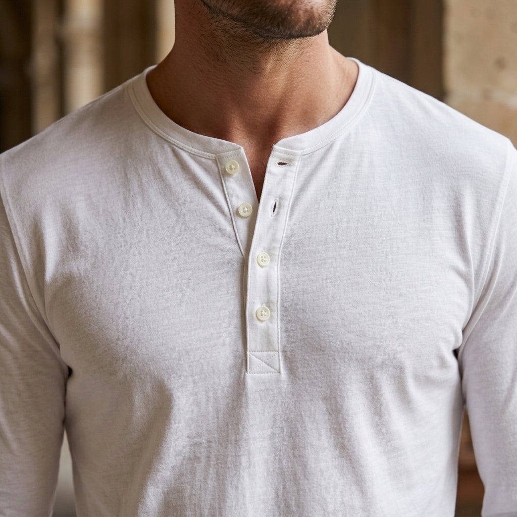 Knox Henley Shirt - Lead Product Detail