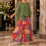 Amelie Tiered Maxi Dress - Multicolour