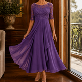Tallulah Lace Maxi Dress - Purple