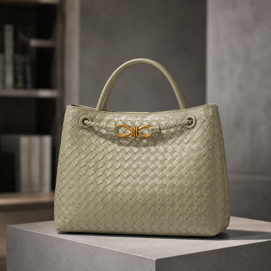 Piras Woven Handbag - Green
