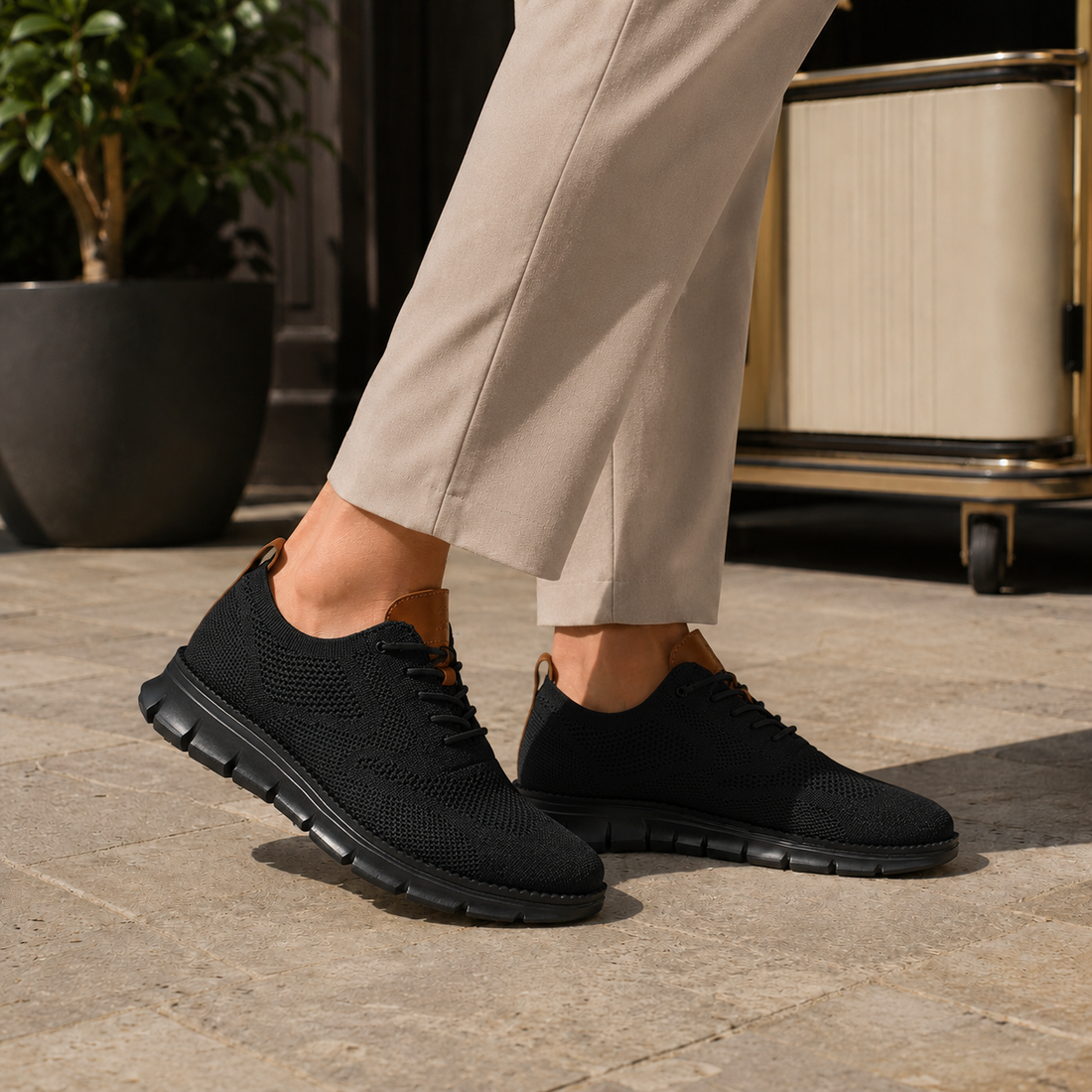 Amalfi Orthopedic Sneakers - Double Black
