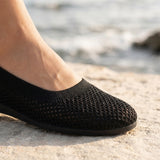 Fiorella Knit Ballet Pumps - Lead Product Detail